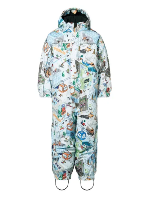Molo graphic-print snowsuit