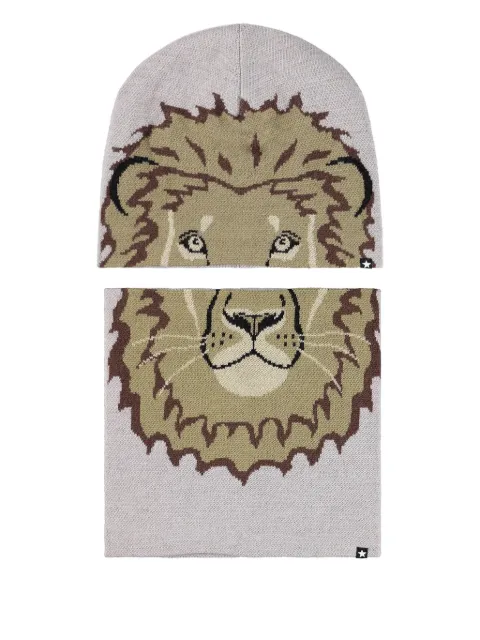 Molo wool-blend beanie set