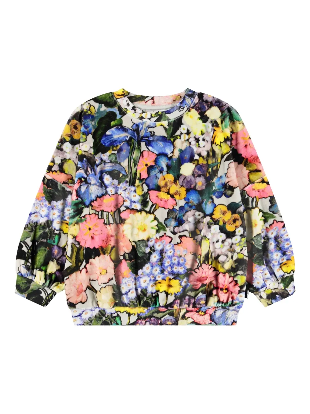 Molo Sweater met bloe print Zwart