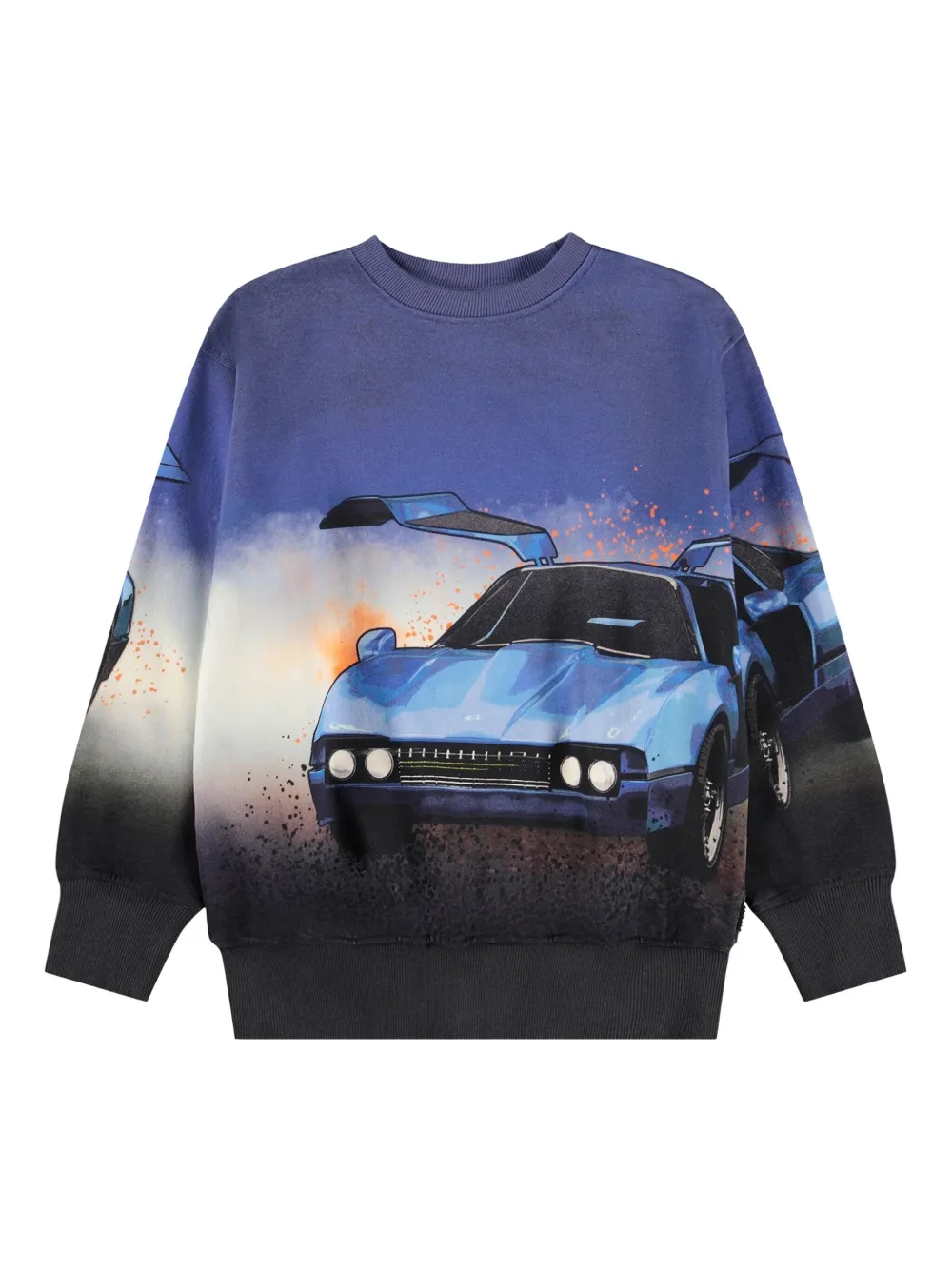 Molo Sweater met grafische print Blauw