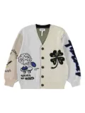 Molo graphic-motif cardigan - Neutrals