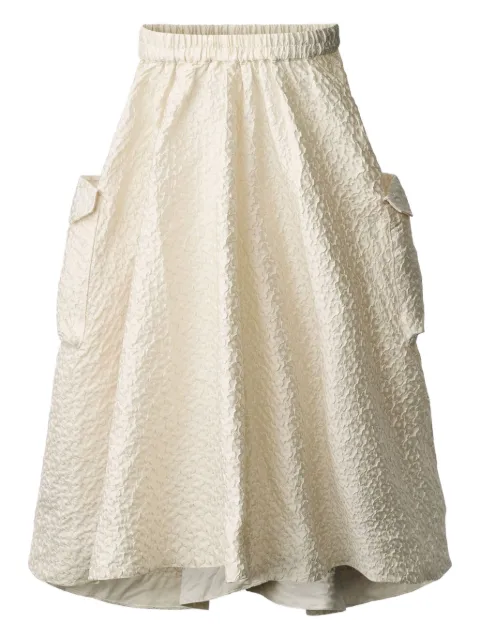 Molo falda texturizada con bolsillos