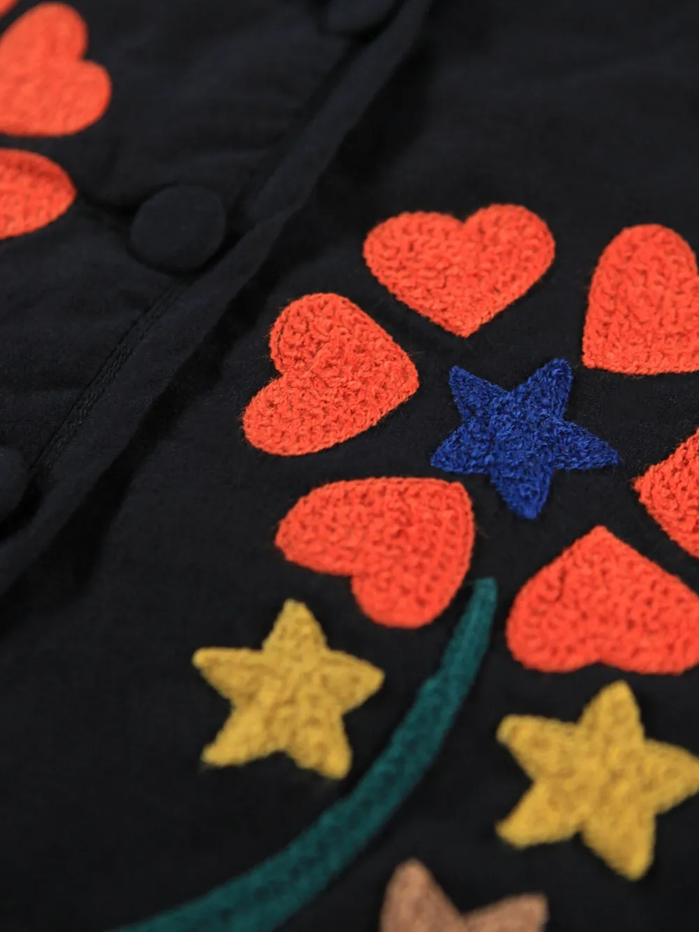 Molo Gilet met borduurwerk Zwart