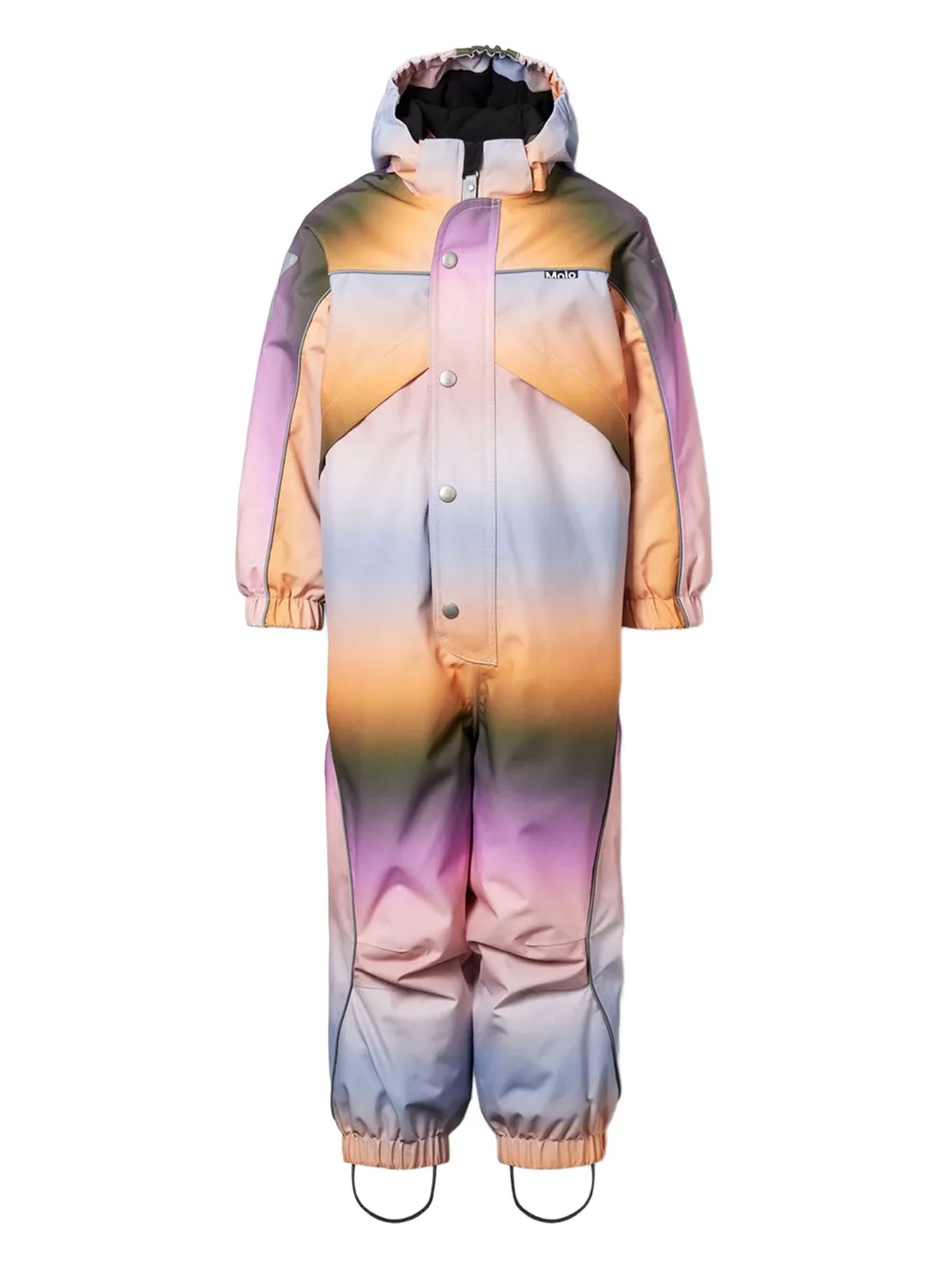 Molo abstract-print snowsuit | Orange | Image 1