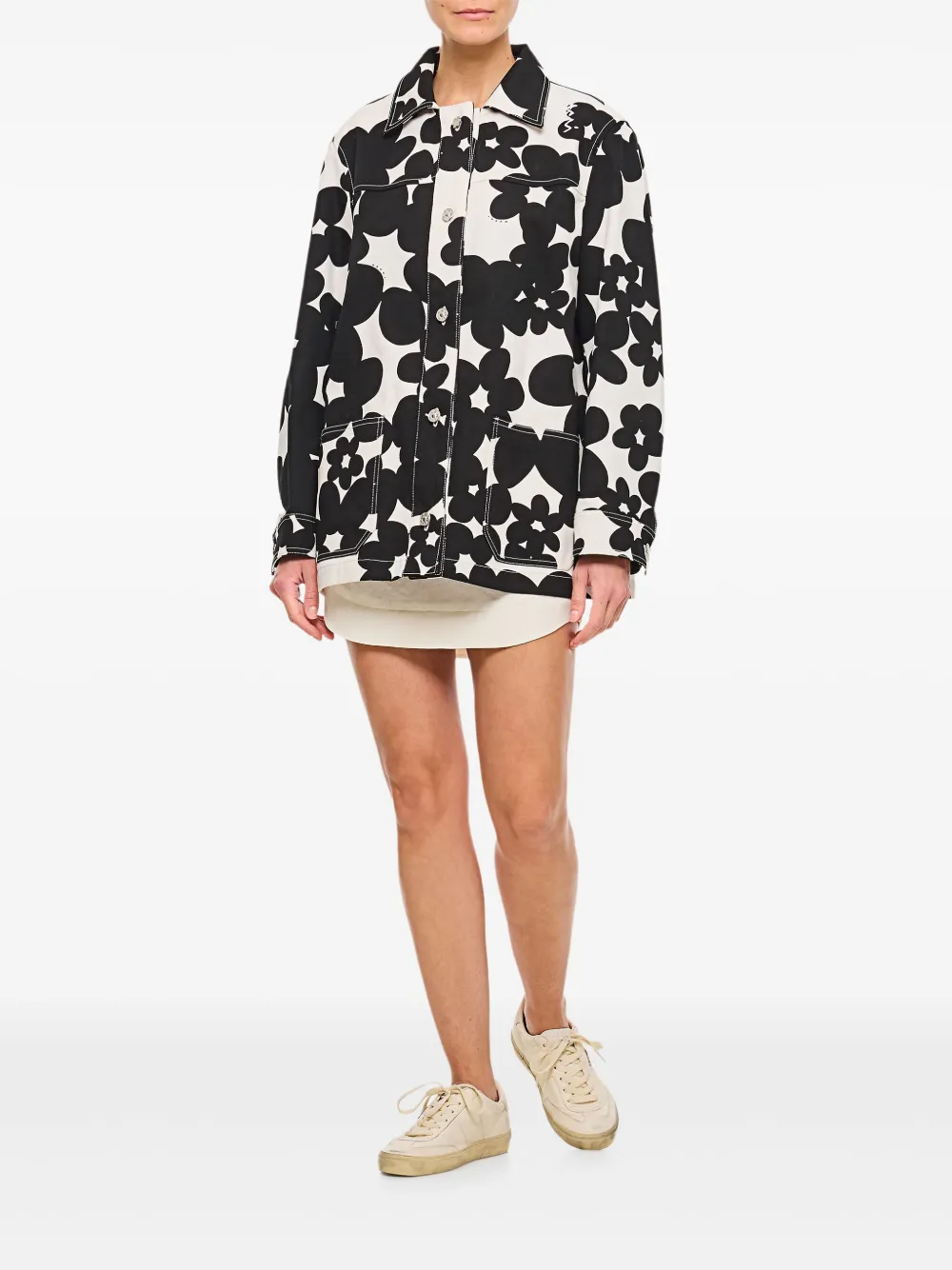 Marni floral-print jacket | Oversized Jackets | Image 2