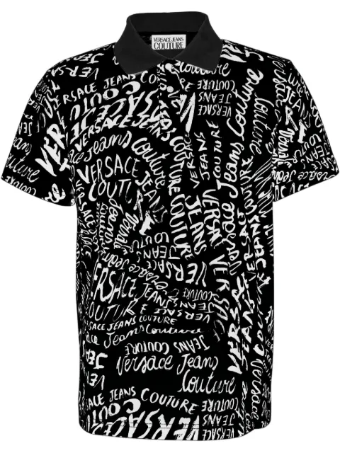 Versace Jeans Couture logo-print polo shirt 