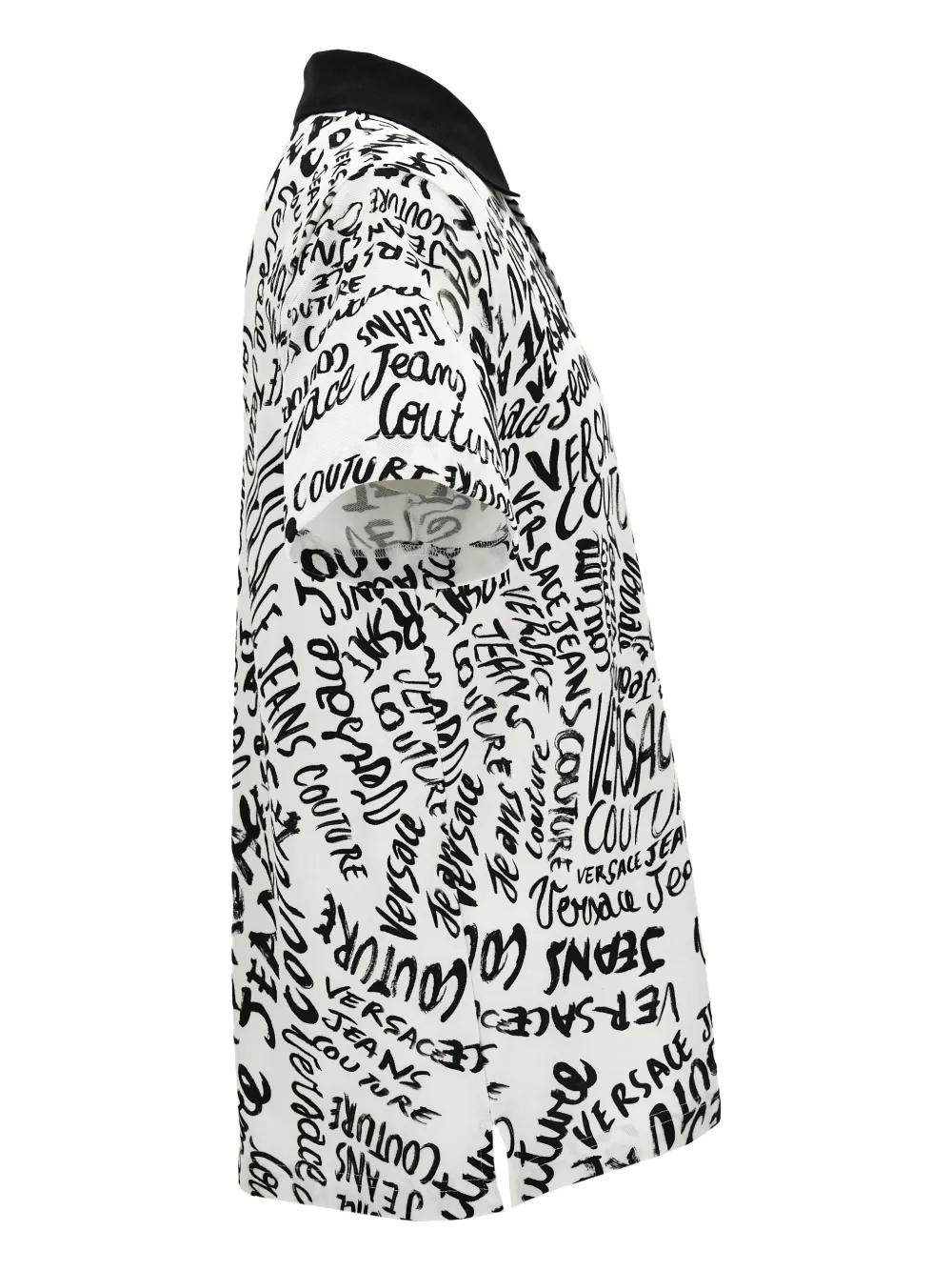 VERSACE JEANS COUTURE LOGO-PRINT POLO SHIRT