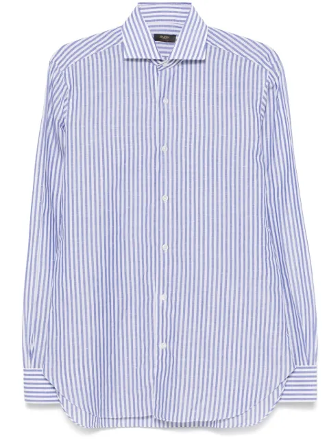 Barba camisa con rayas estampadas