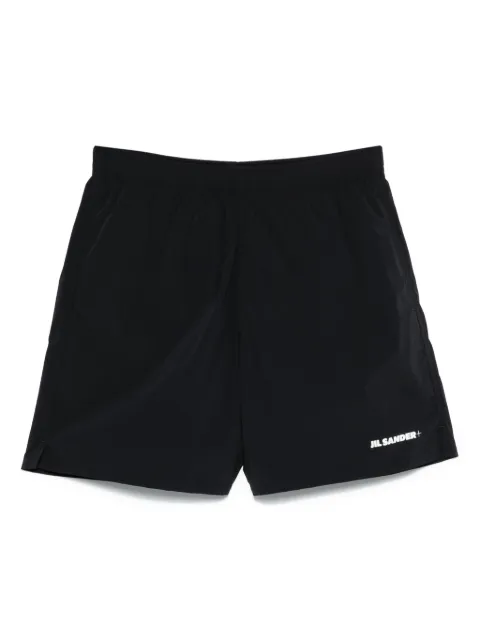 Jil Sander shorts de playa con logo estampado