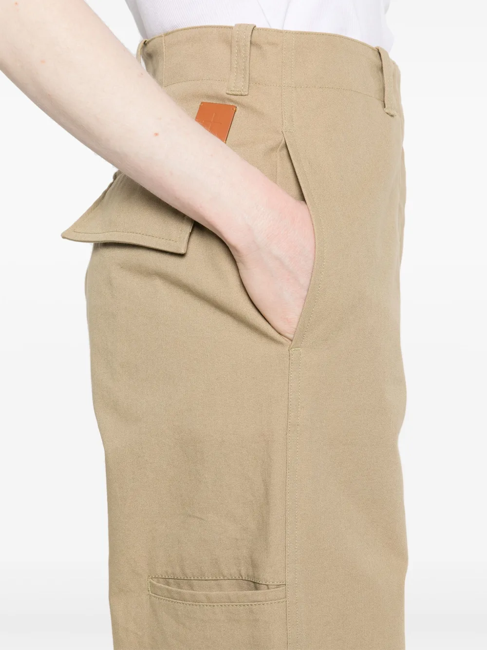 Jil Sander Canvas broek Beige