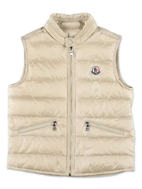 Moncler Enfant logo-patch gilet 