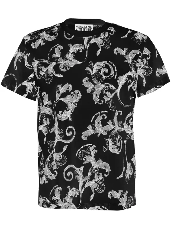 Versace Jeans Couture All Over Graphic t-shirt Black FARFETCH