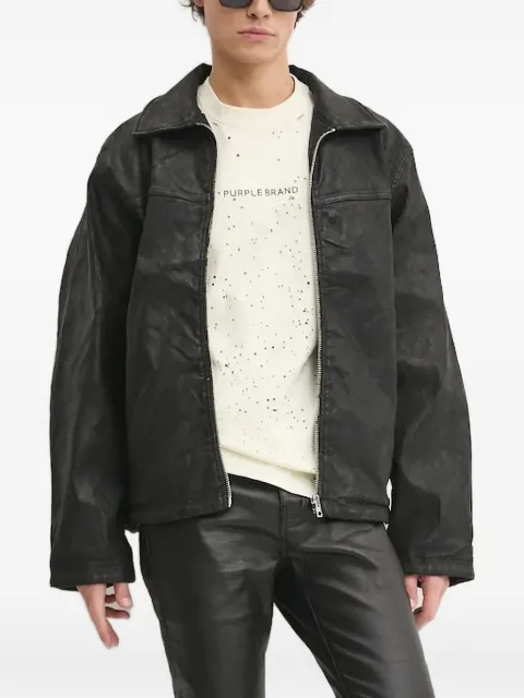 HUGO zip-fastening panelled jacket