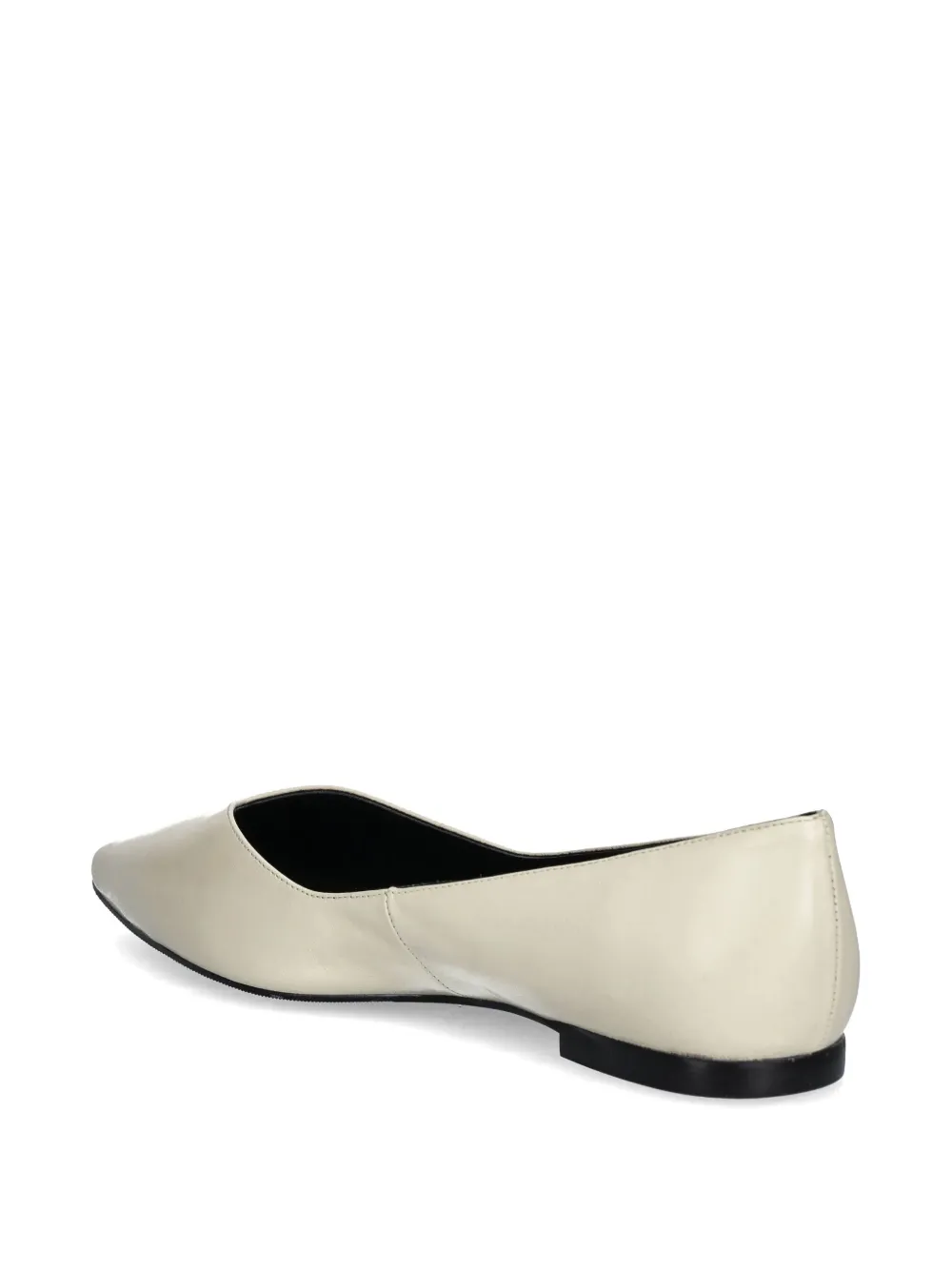 HUGO pointed ballerinas White