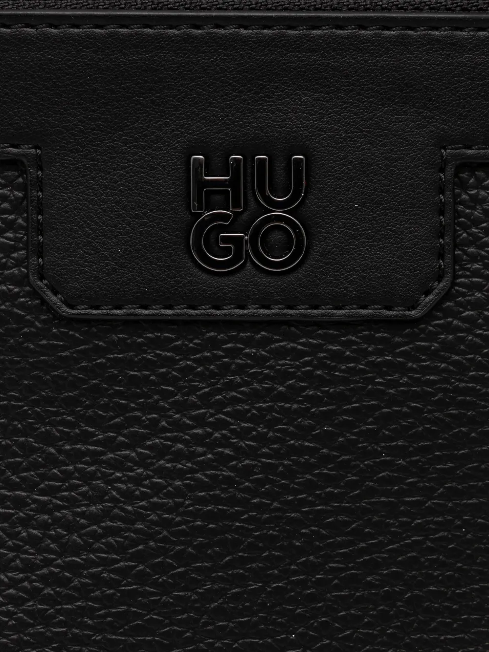 HUGO Messengertas met logo Zwart