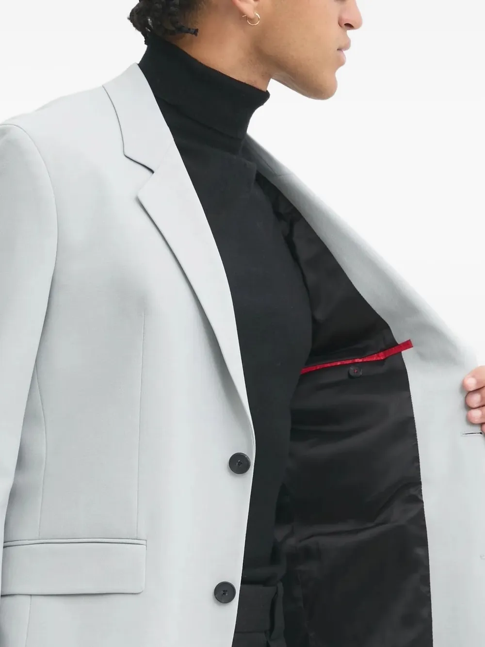 HUGO Blazer met enkele rij knopen Grijs