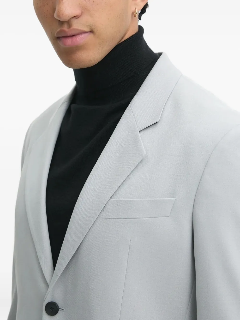 HUGO Blazer met enkele rij knopen Grijs