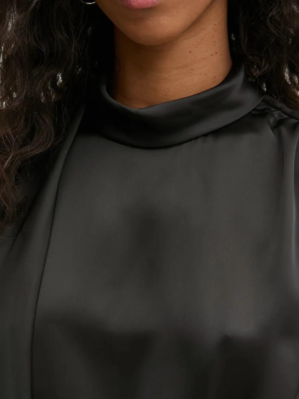 HUGO Mouwloze top Zwart