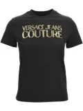 Versace Jeans Couture sequin-logo cotton T-shirt - Black