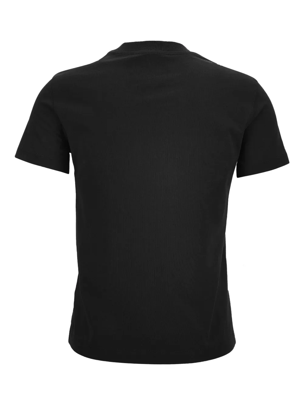 Shop Versace Jeans Couture Sequin-logo Cotton T-shirt In Black