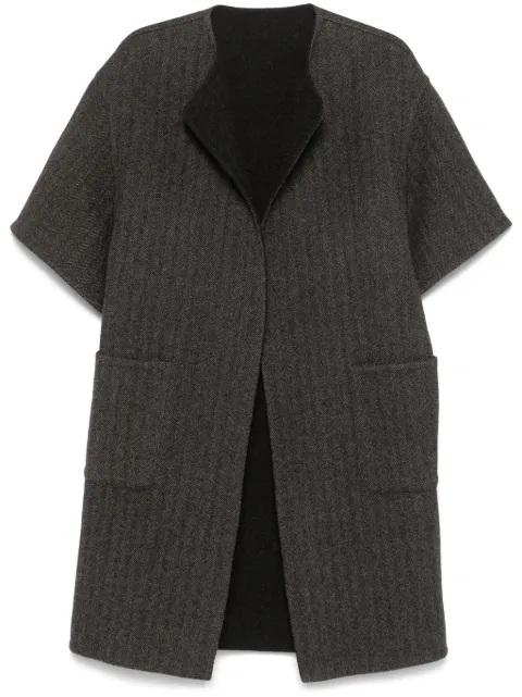 Hermès Pre-Owned 2000s herringbone-pattern coat