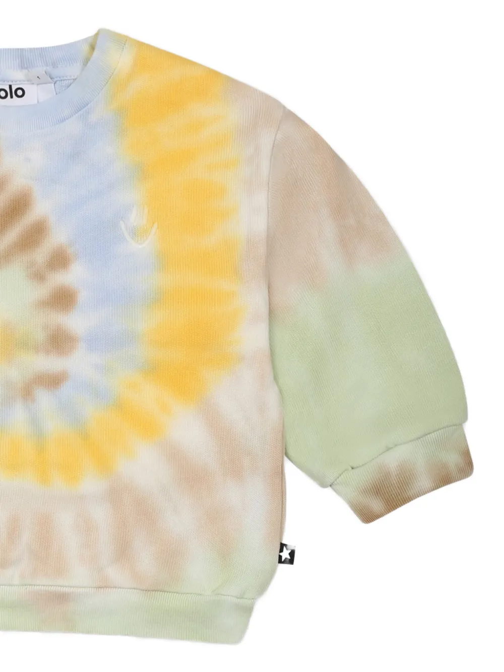 Molo Sweater met tie-dye print Geel