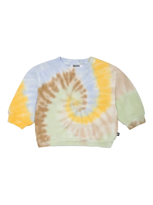 yellow tie dye sweatshirt