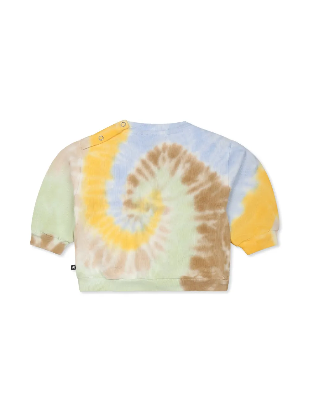 Molo Sweater met tie-dye print - Geel