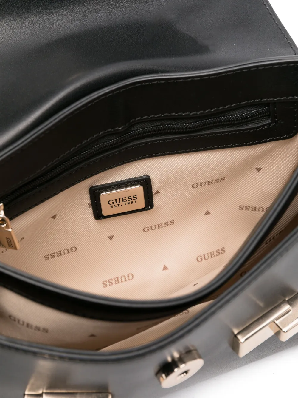 GUESS USA Shopper met logo Zwart