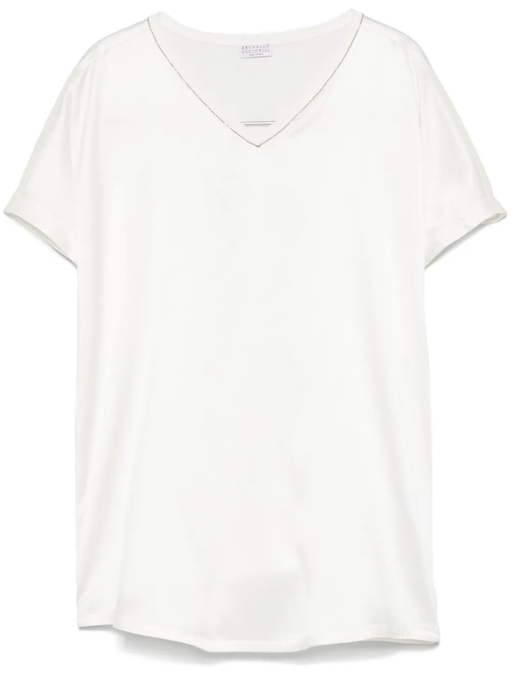 Brunello Cucinelli satin blouse | White | Image 1
