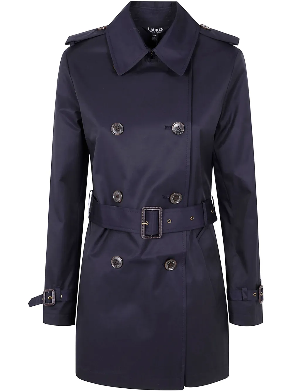 double-breasted trench coat