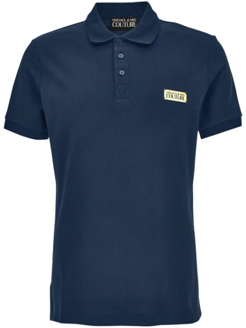 Versace Jeans Couture appliqué polo shirt