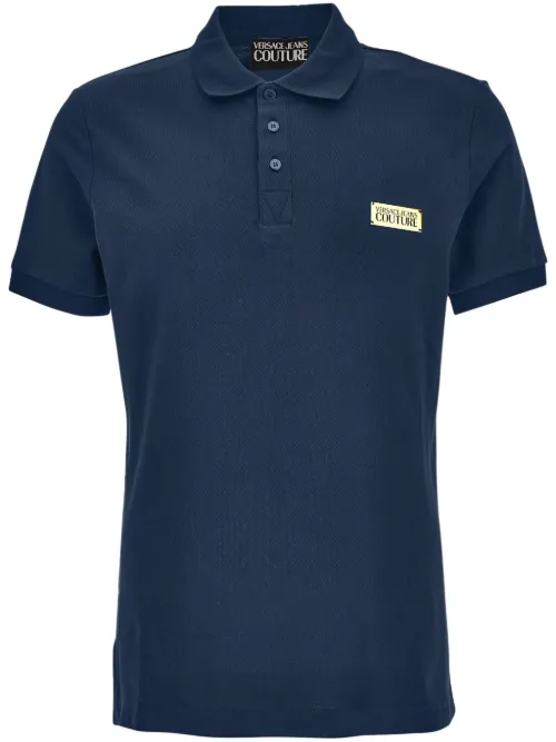 Polo à appliqué - Versace Jeans Couture - Modalova