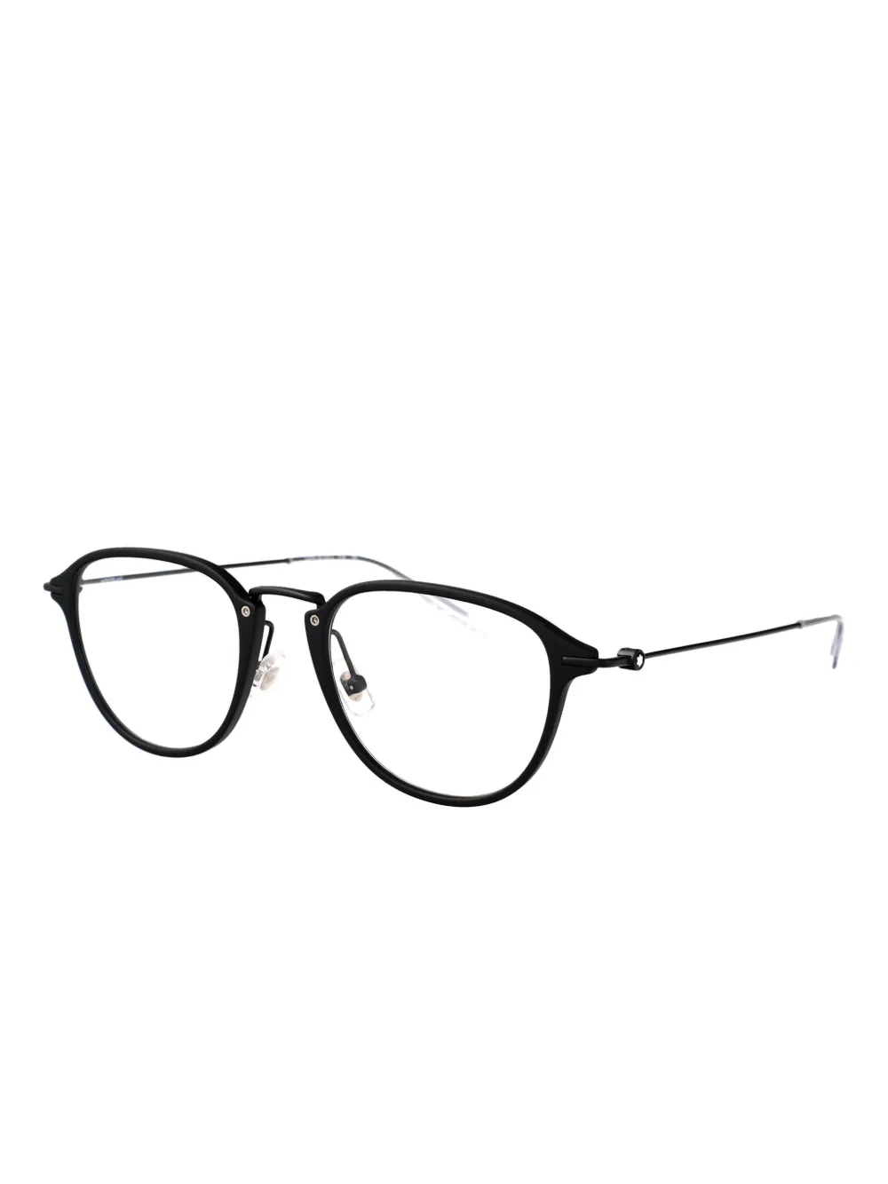 Montblanc MB0155O008 round-frame glasses - Zwart