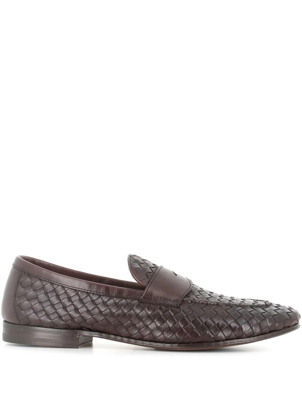 Henderson Baracco interwoven loafers Brown