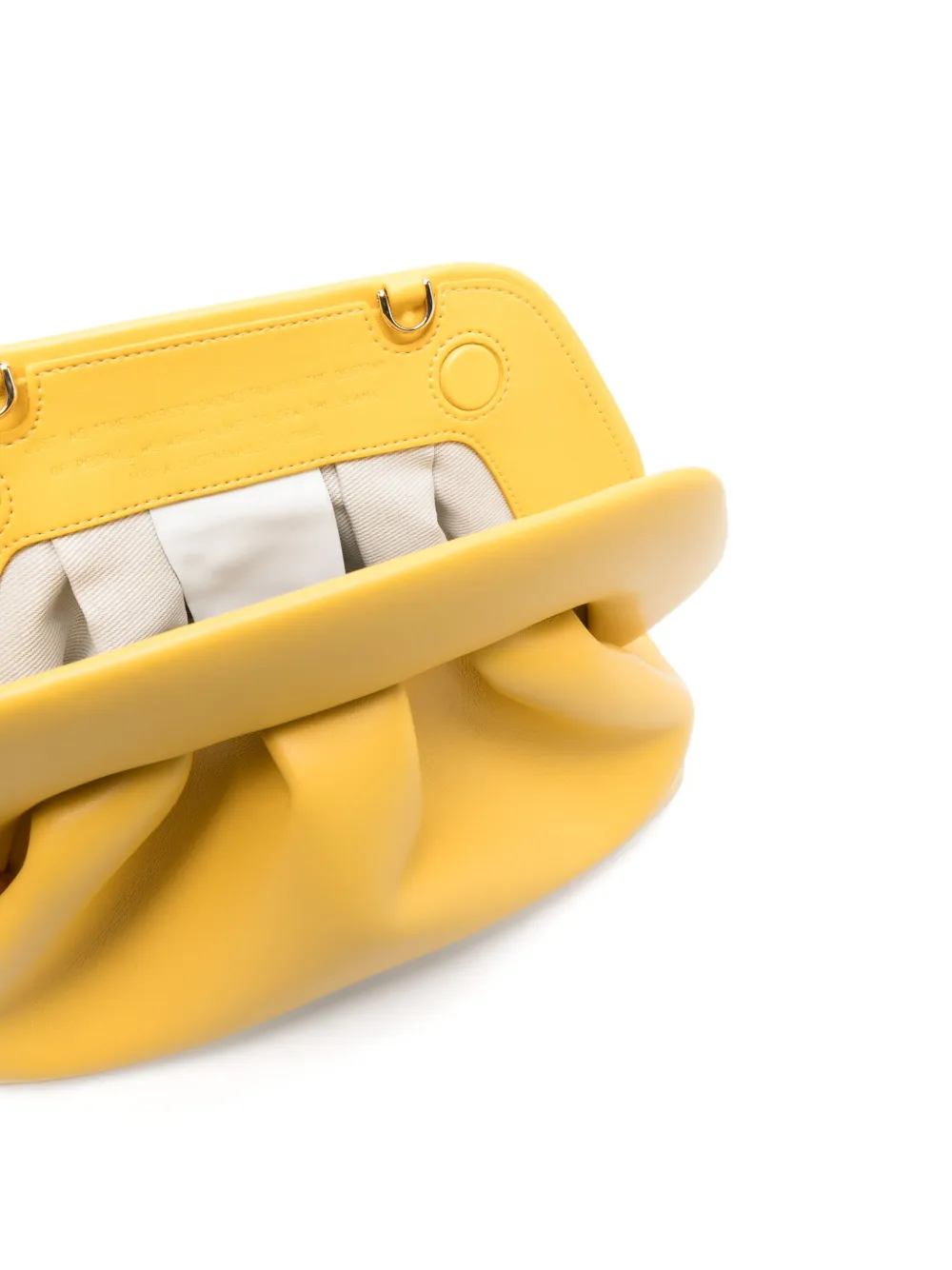 Themoirè Tia clutch Geel