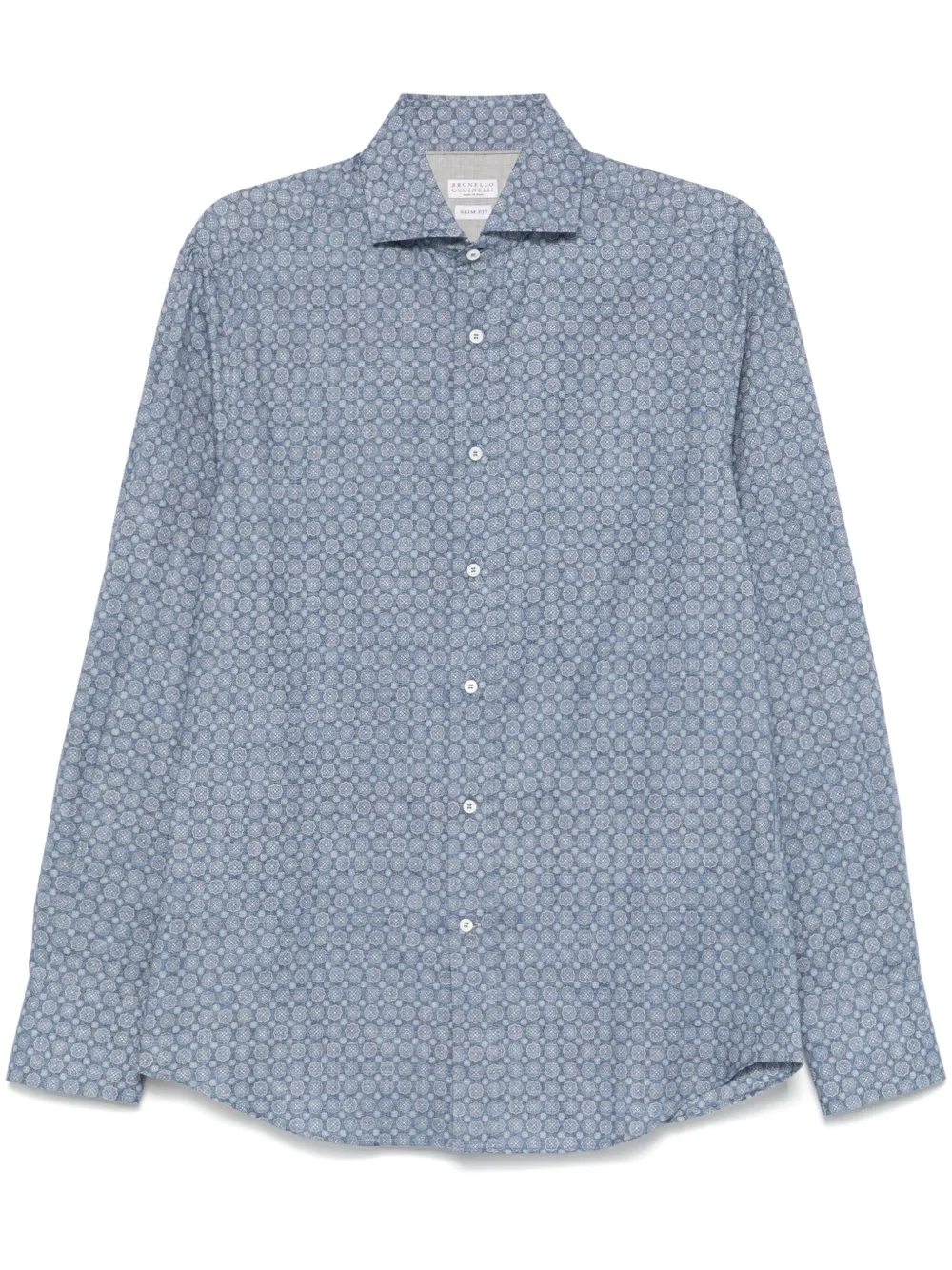 Brunello Cucinelli chemise à fleurs | bleu | Image 1