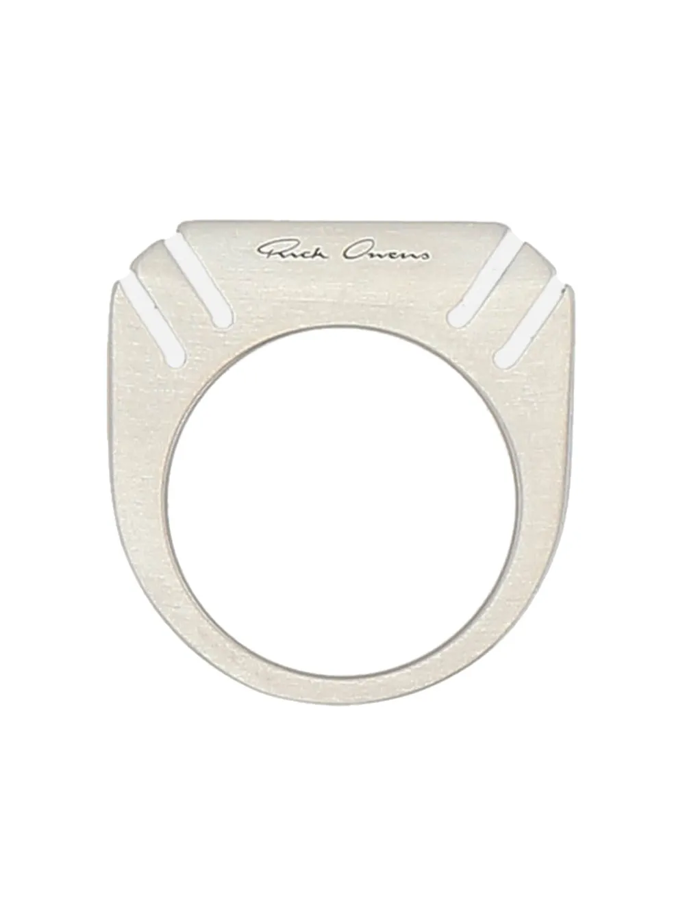 Rick Owens Cut Beveled ring - Zilver