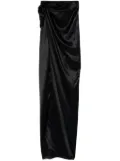 Balenciaga wrap maxi skirt - Black