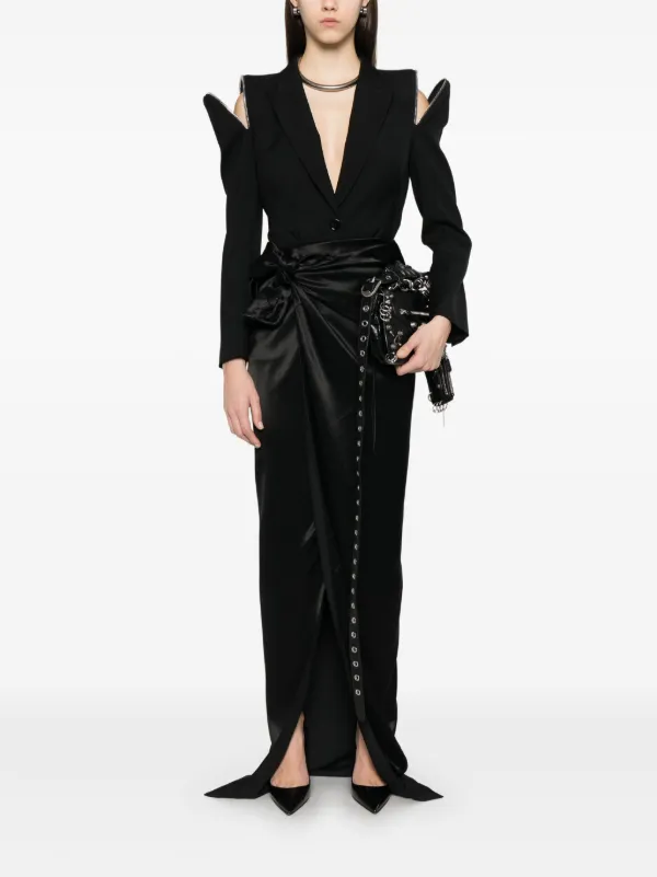 ●送料込●BALENCIAGA●maxi wrap skirt in light wool BALENCIAGA Wool maxi skirt | NET-A-PORTER