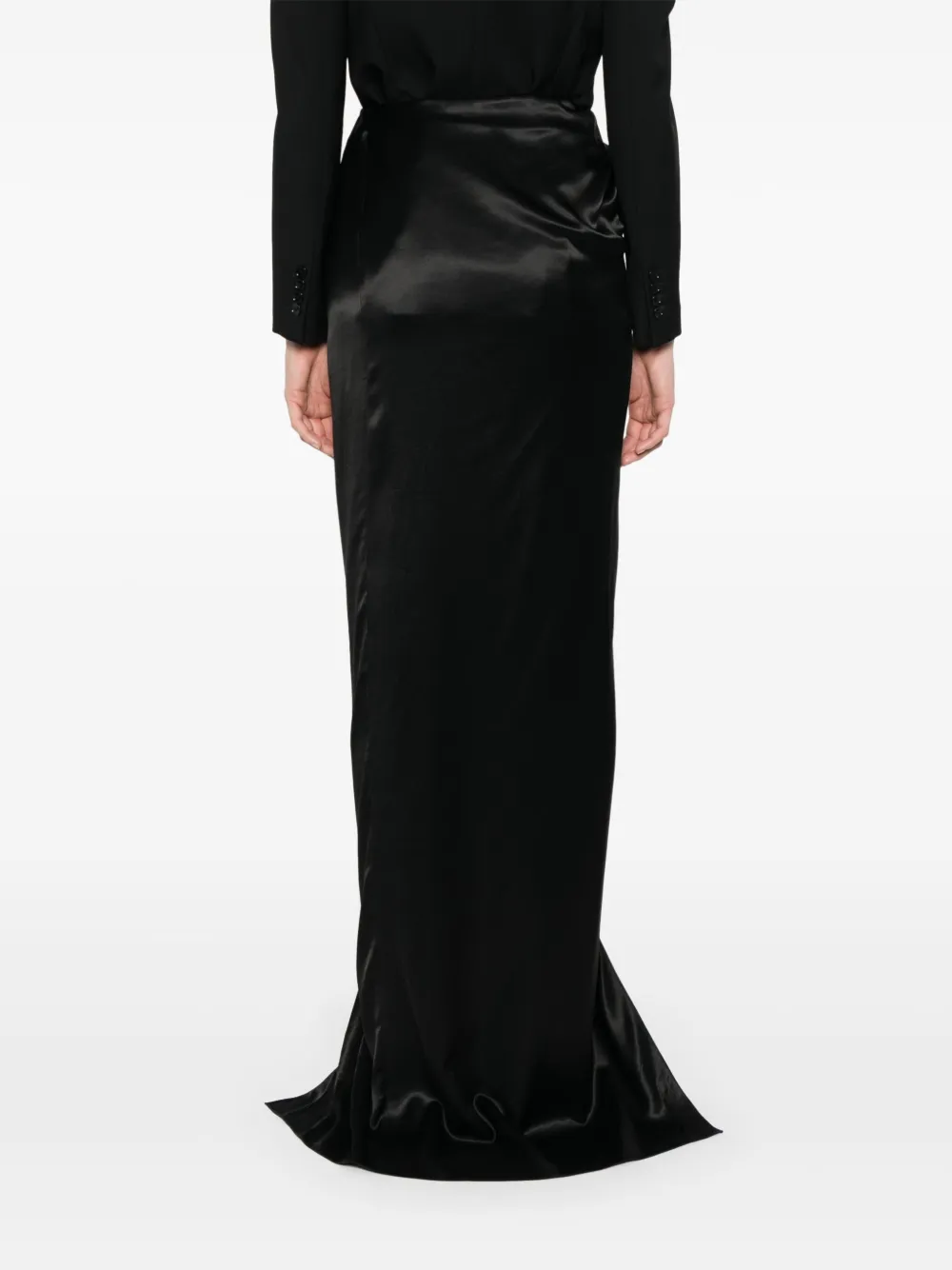 Balenciaga Maxi-wikkelrok Zwart
