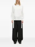 Undercover long-sleeve tie-detail blouse - White