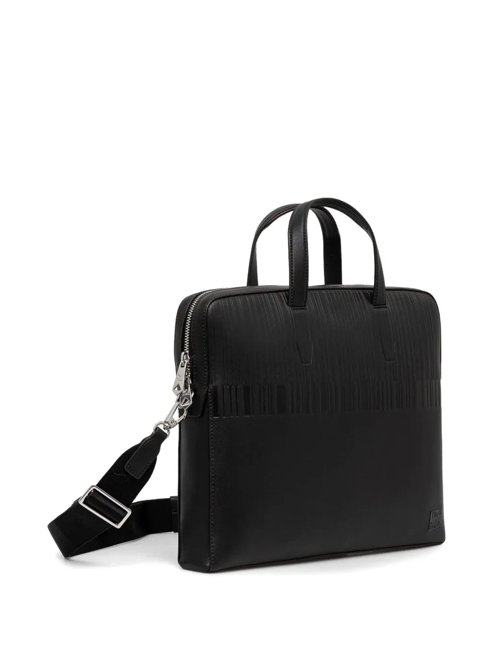 Paul Smith Leren laptoptas Zwart