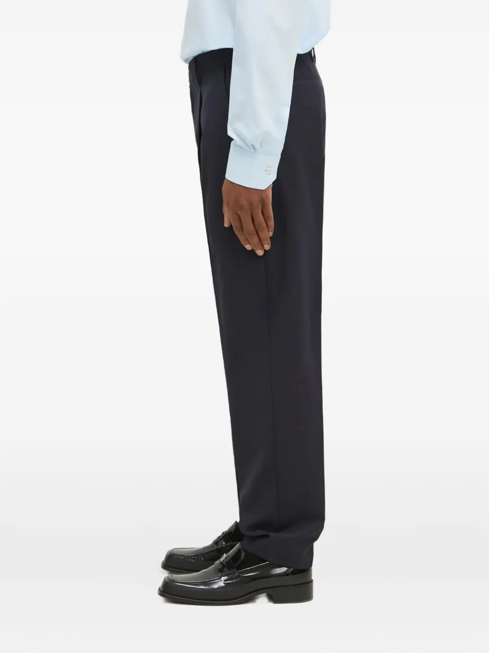 Paul Smith Broek met geplooide voorkant Blauw