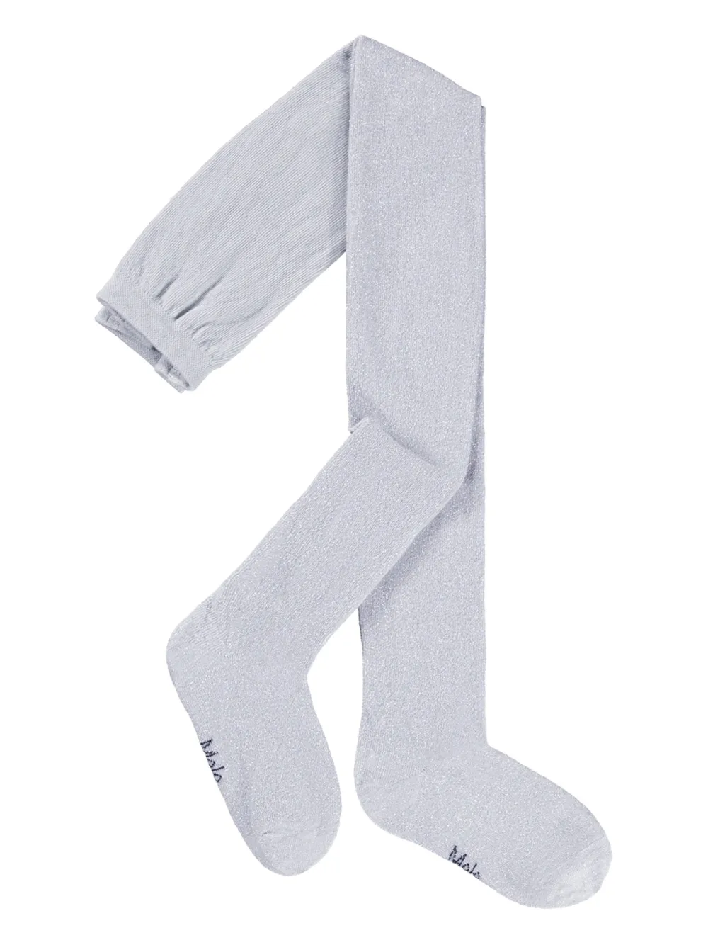 Molo Ribgebreide panty Zilver