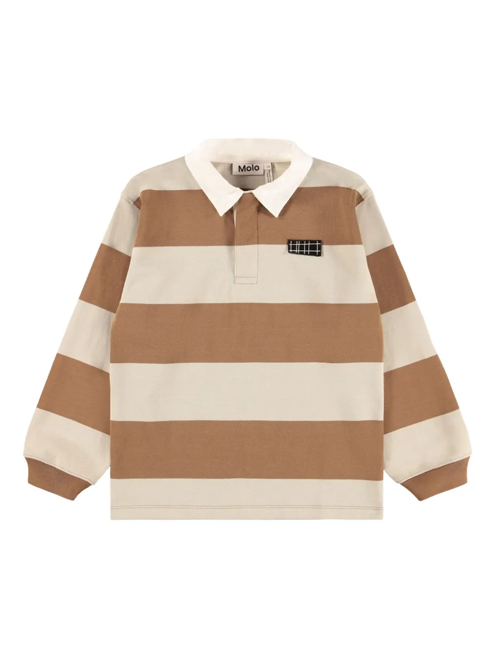 Molo Gestreept poloshirt Beige