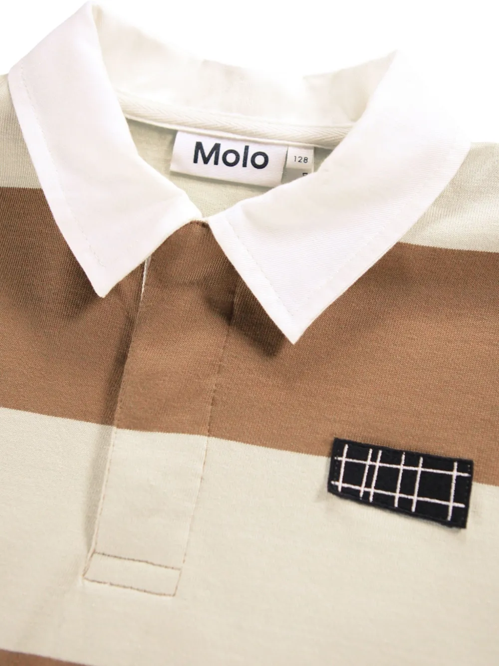 Molo Gestreept poloshirt Beige