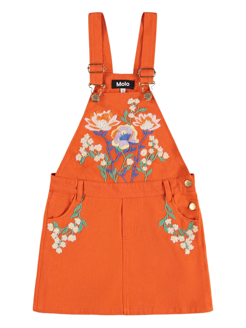 Molo Jurk met borduurwerk Oranje