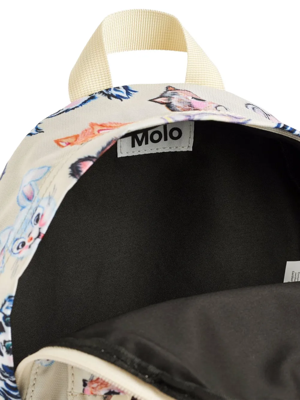 Molo Rugzak met print Beige