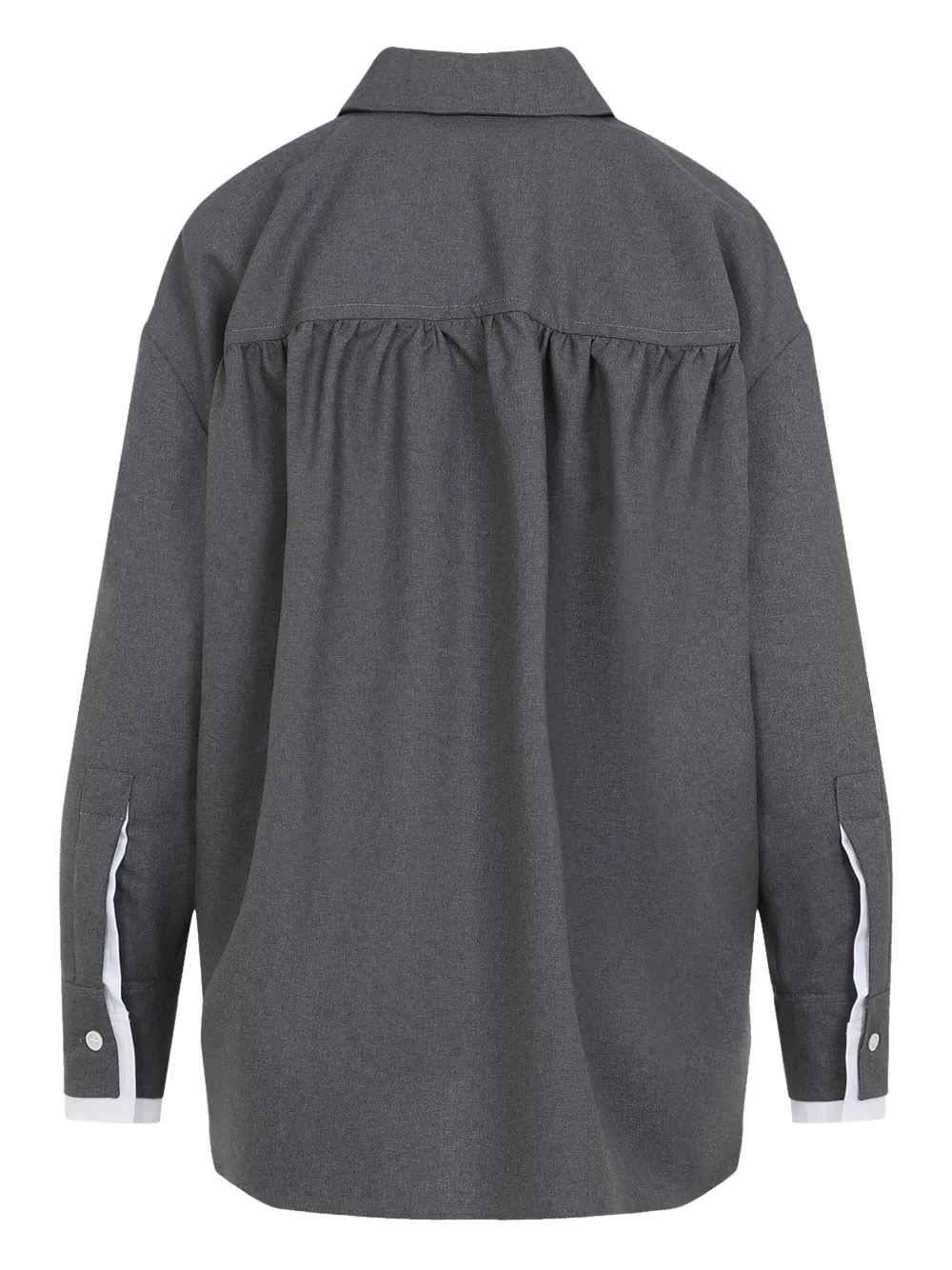 Marni embroidered logo shirt - Grijs